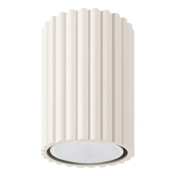Bodové svítidlo KARBON 1xGU10/10W/230V 10 cm krémová