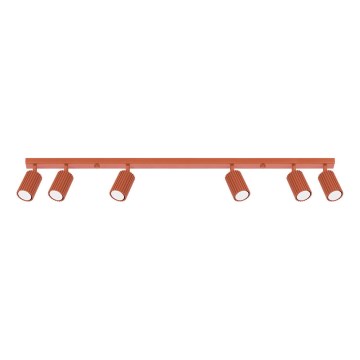 Bodové svítidlo KARBON 6xGU10/10W/230V červená