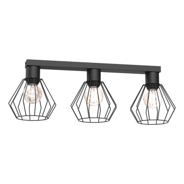 Bodové svítidlo LETI 3xE27/15W/230V černá