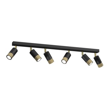 Bodové svítidlo LINK 6xGU10/8W/230V černá/mosaz