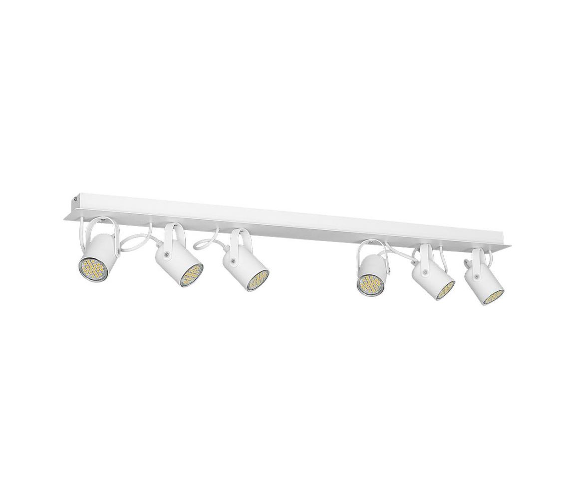 Luminex Bodové svítidlo MARK 6 6xGU10/40W bílá LU7015