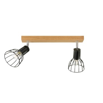 Bodové svítidlo MEGAN 2xE14/40W/230V matný dub