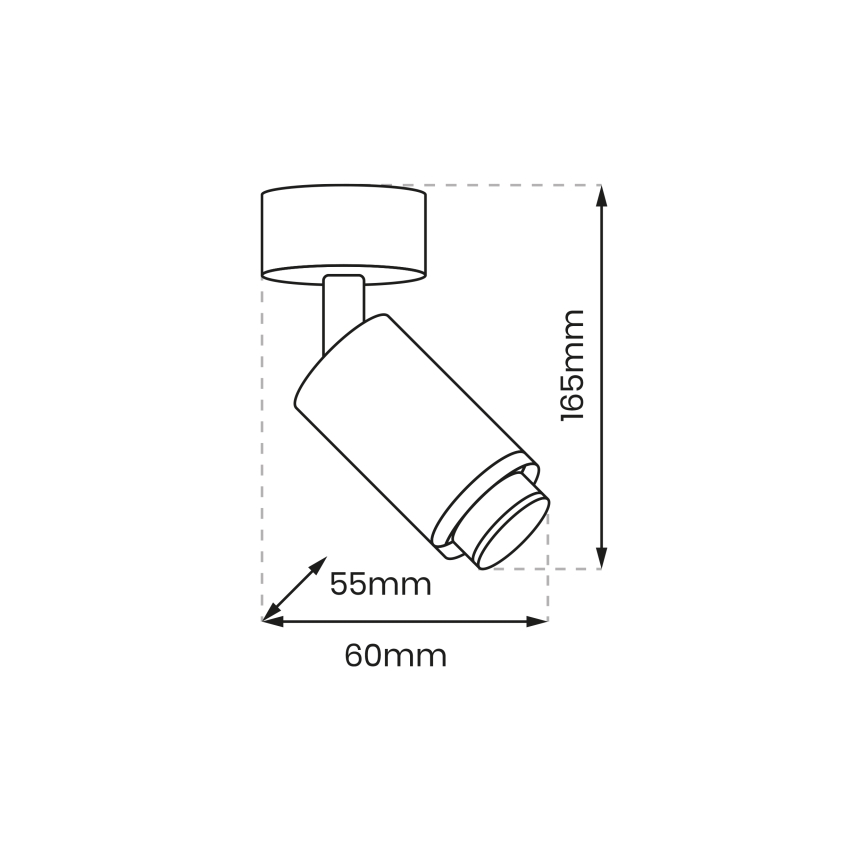 Bodové svítidlo MICA 1xGU10/25W/230V černá