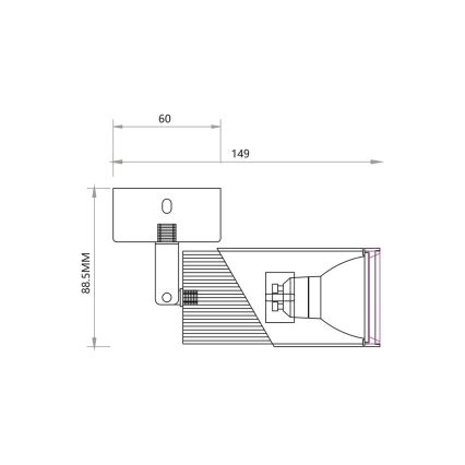 Bodové svítidlo NEO 1xGU10/8W/230V bílá