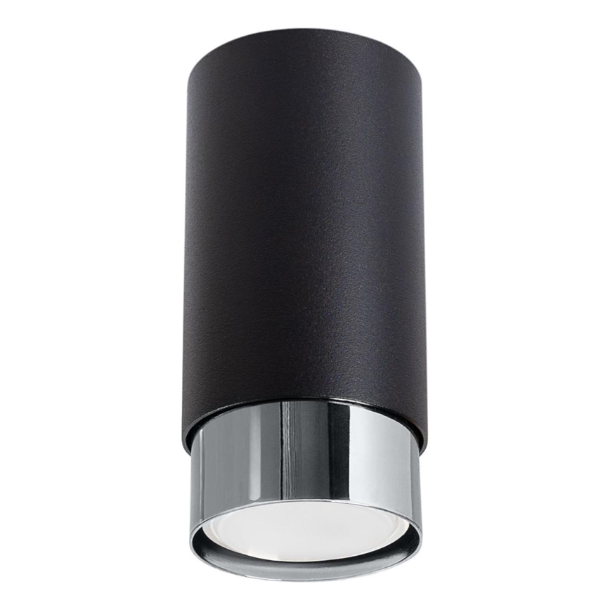 Bodové svítidlo NERO 1xGU10/10W/230V 12,5 cm černá/lesklý chrom
