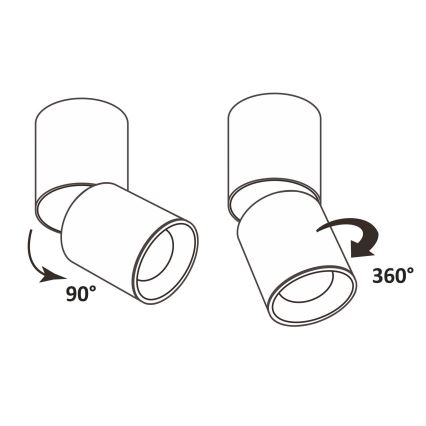 Bodové svítidlo NIXA 1xGU10/10W/230V bílá