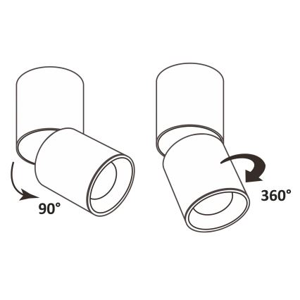 Bodové svítidlo NIXA 1xGU10/10W/230V černá