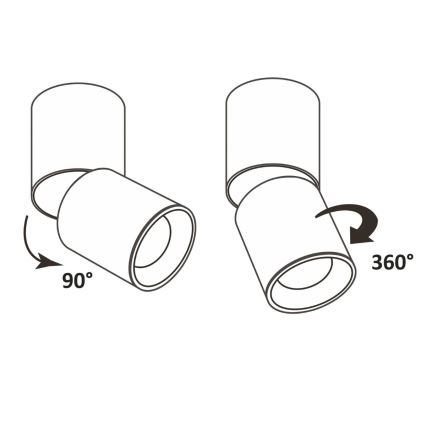 Bodové svítidlo NIXA 1xGU10/10W/230V černá/zlatá