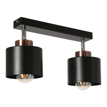 Bodové svítidlo OLENA 2xE27/60W/230V černá