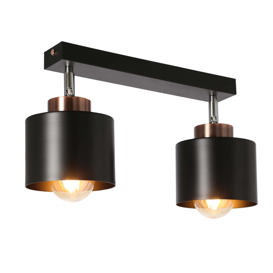 Bodové svítidlo OLENA 2xE27/60W/230V černá
