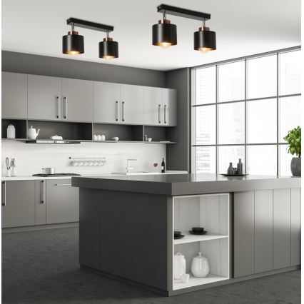 Bodové svítidlo OLENA 2xE27/60W/230V černá