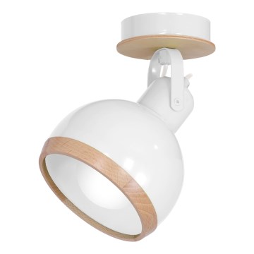 Bodové svítidlo OVAL 1xE27/60W/230V buk