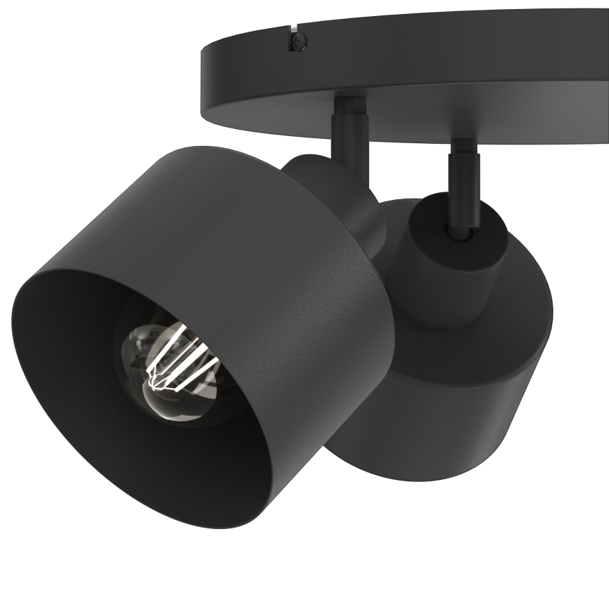 Bodové svítidlo PARKLA 3xE27/15W/230V černá