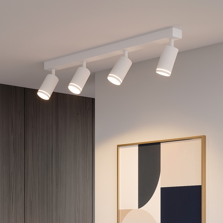 Bodové svítidlo PIPE 4xGU10/10W/230V bílá