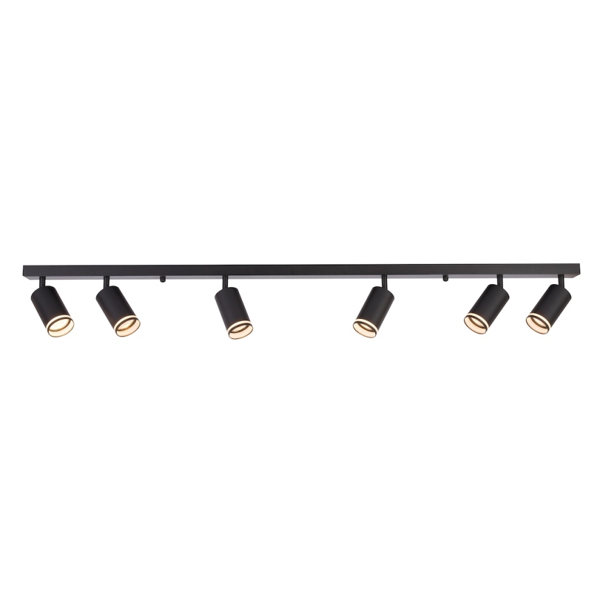 Bodové svítidlo PIPE 6xGU10/10W/230V černá