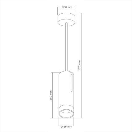 Bodové svítidlo PORTO 1xGU10/10W/230V černá