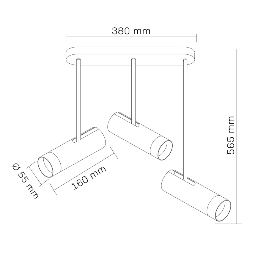 Bodové svítidlo PORTO 3xGU10/10W/230V bílá