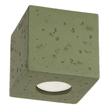 Bodové svítidlo QUAD 1xGU10/10W/230V beton/zelená