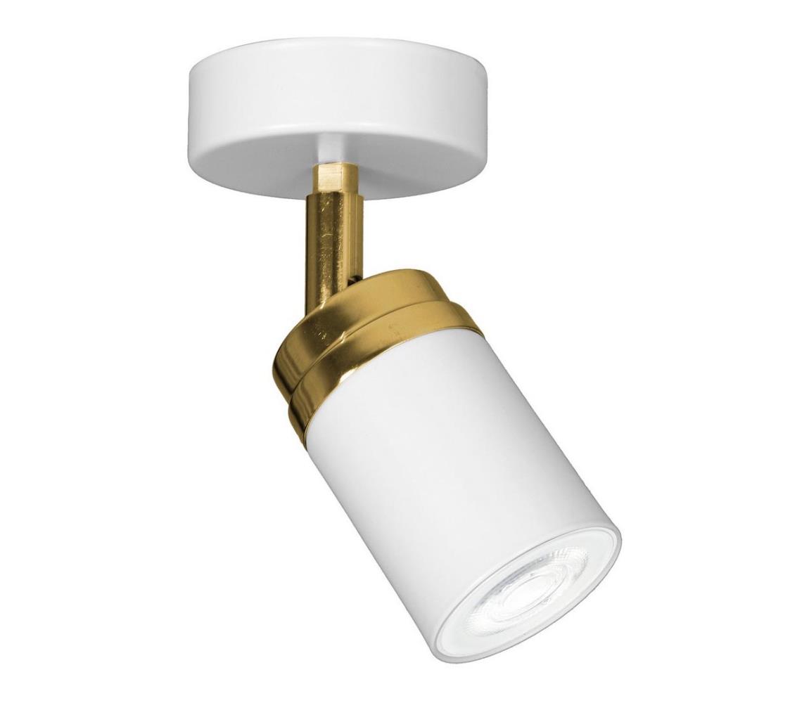 Luminex Bodové svítidlo RENO 1xGU10/60W/230V bílá/zlatá LU5154