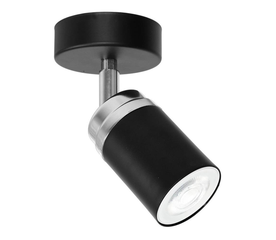 Luminex Bodové svítidlo RENO 1xGU10/60W/230V černá/chrom LU5145