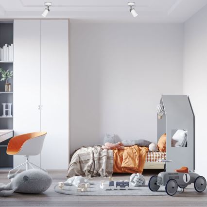 Bodové svítidlo RENO 1xGU10/8W/230V bílá/lesklý chrom