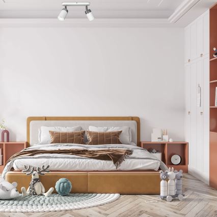 Bodové svítidlo RENO 2xGU10/8W/230V bílá/lesklý chrom