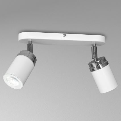 Bodové svítidlo RENO 2xGU10/8W/230V bílá/lesklý chrom