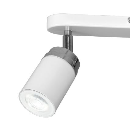Bodové svítidlo RENO 2xGU10/8W/230V bílá/lesklý chrom