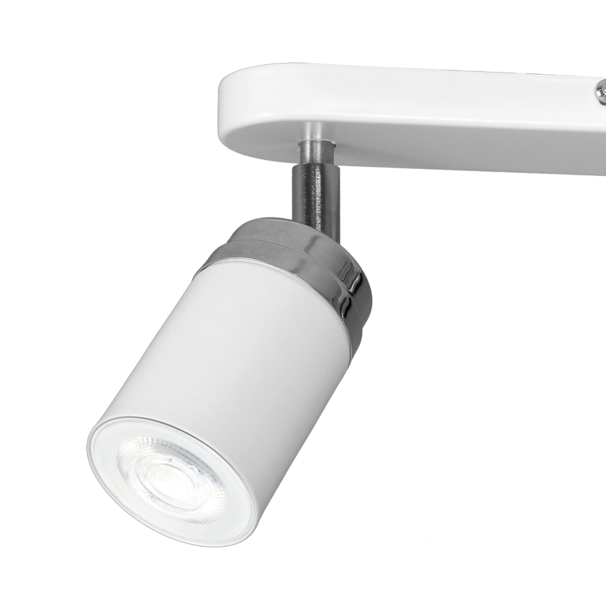 Bodové svítidlo RENO 2xGU10/8W/230V bílá/lesklý chrom