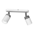 Bodové svítidlo RENO 2xGU10/8W/230V bílá/lesklý chrom