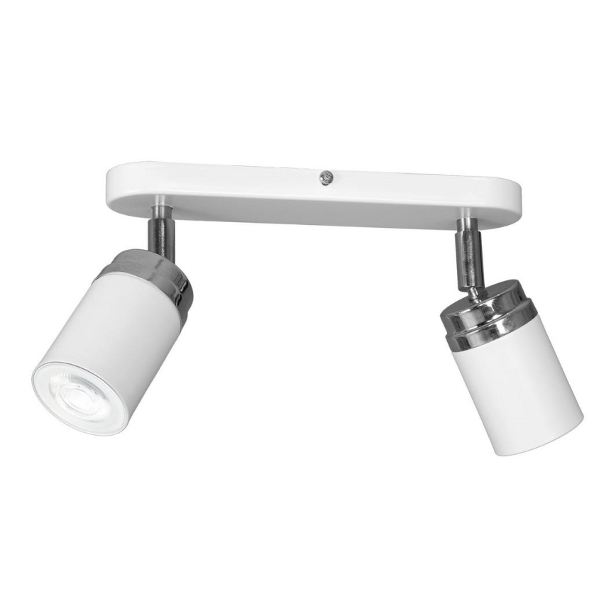 Bodové svítidlo RENO 2xGU10/8W/230V bílá/lesklý chrom