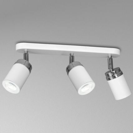 Bodové svítidlo RENO 3xGU10/8W/230V bílá/lesklý chrom