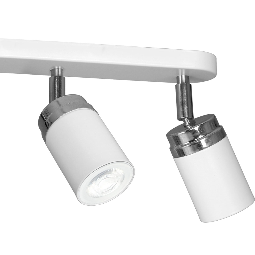 Bodové svítidlo RENO 3xGU10/8W/230V bílá/lesklý chrom