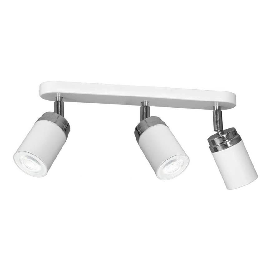 Bodové svítidlo RENO 3xGU10/8W/230V bílá/lesklý chrom