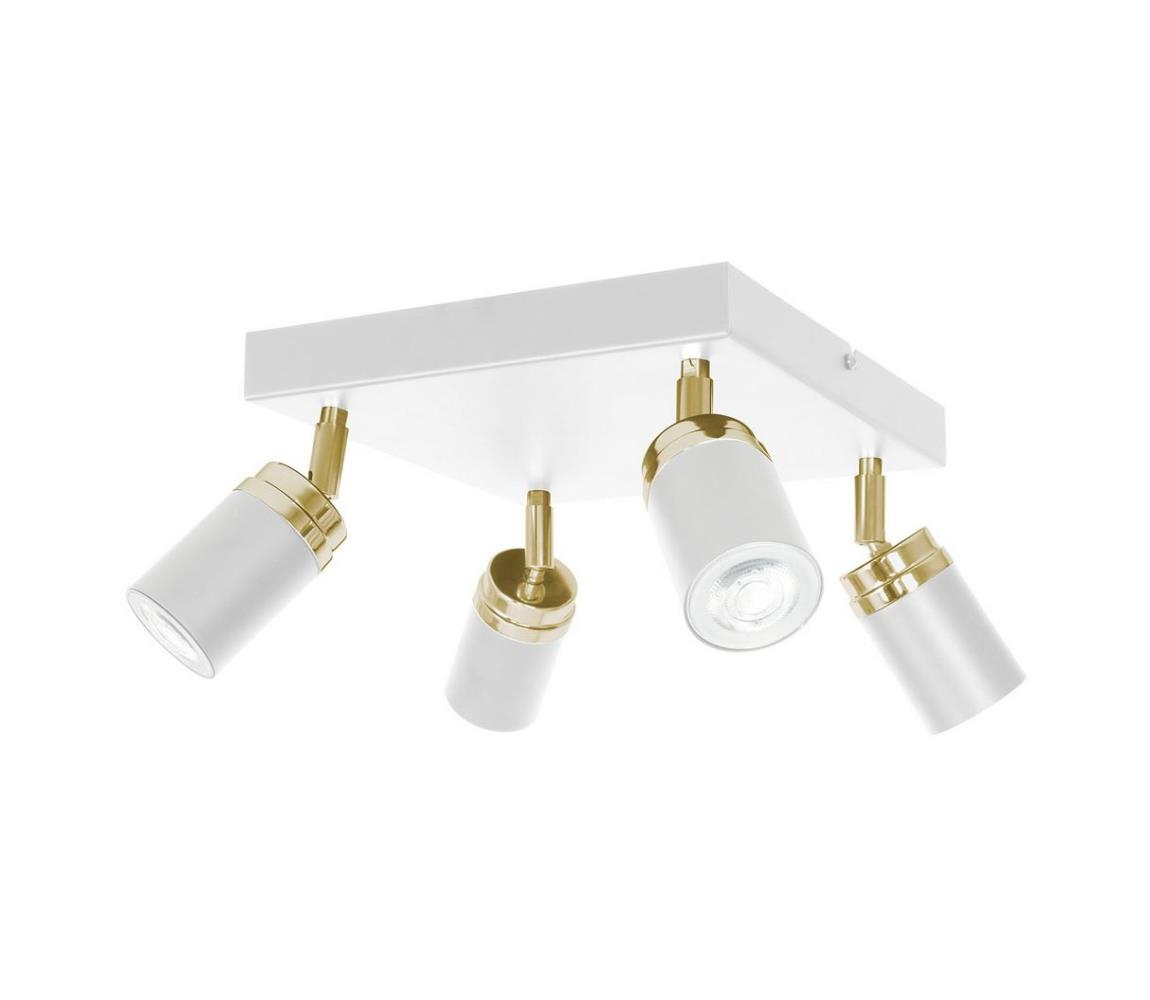 Luminex Bodové svítidlo RENO 4xGU10/60W/230V bílá/zlatá LU5157