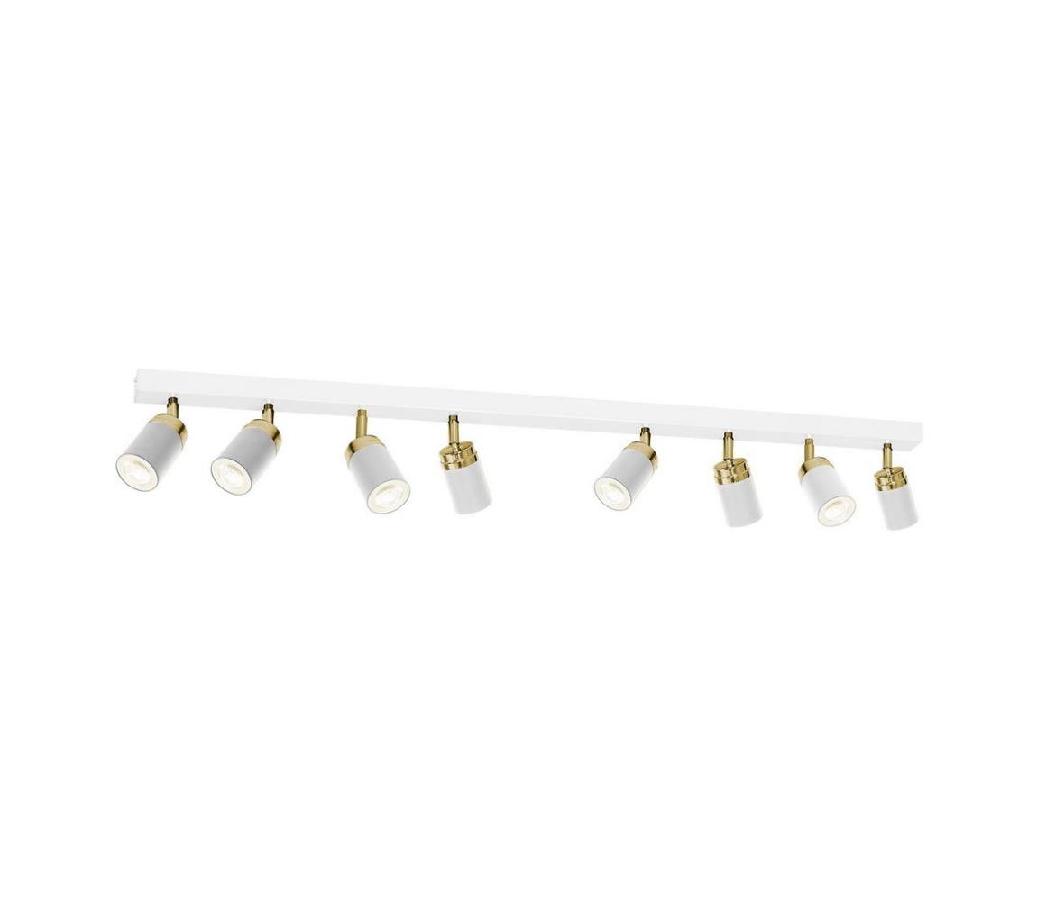 Luminex Bodové svítidlo RENO 8xGU10/60W/230V bílá/zlatá LU5159