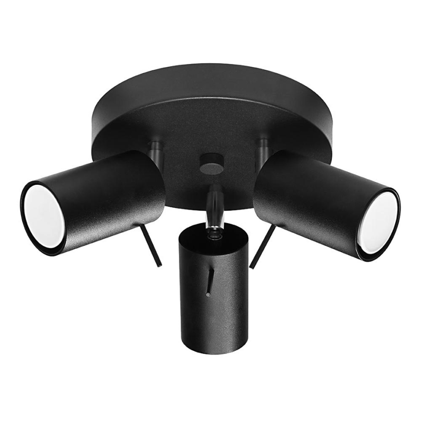 Bodové svítidlo RING 3xGU10/10W/230V černá