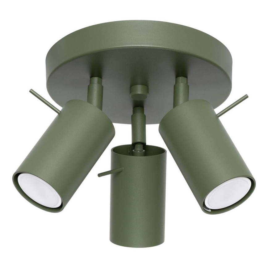 Bodové svítidlo RING 3xGU10/10W/230V zelená