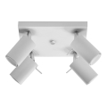Bodové svítidlo RING 4 4xGU10/40W/230V bílá