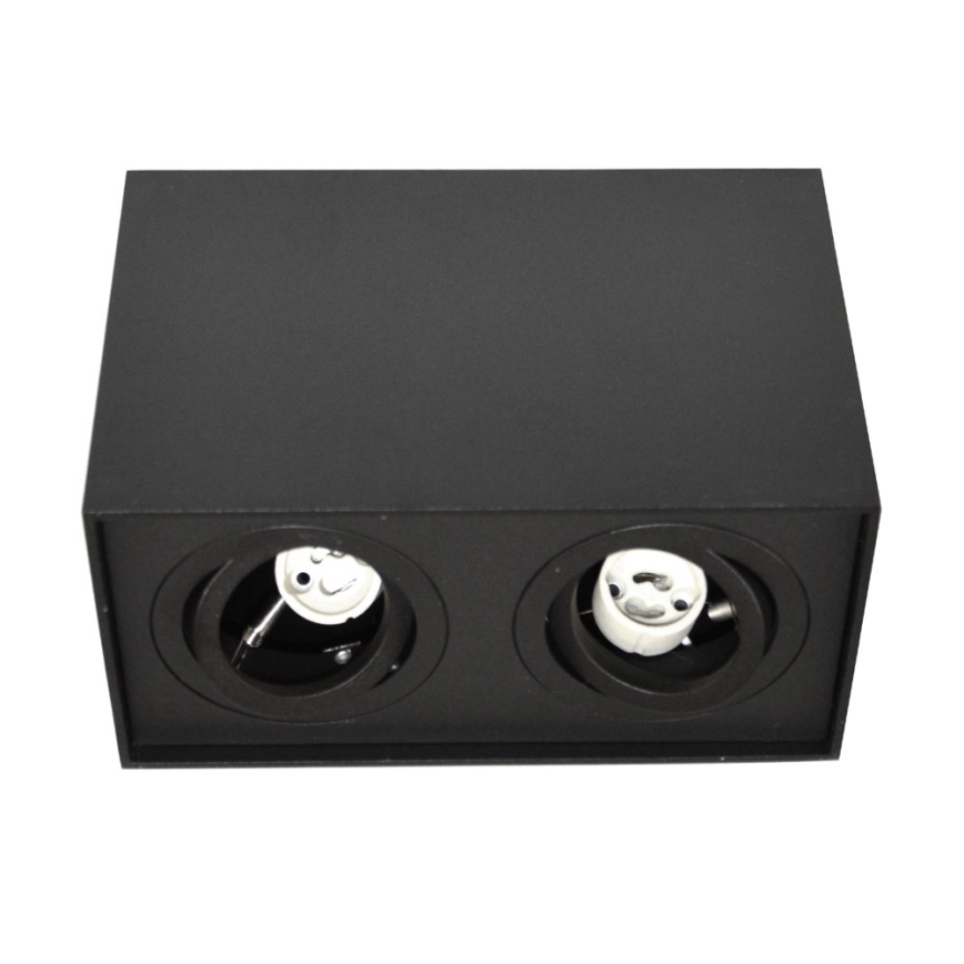 Bodové svítidlo SIROCO 2xGU10/30W/230V černá