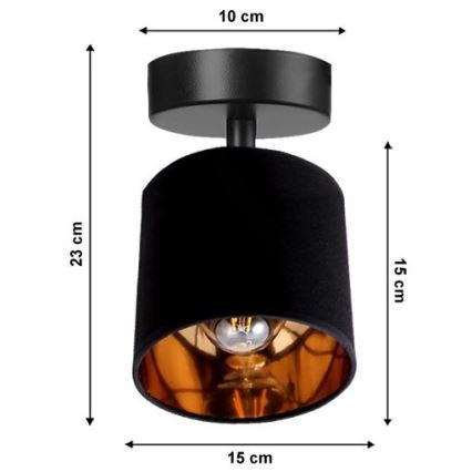 Bodové svítidlo SOFIA 1xE27/60W/230V černá