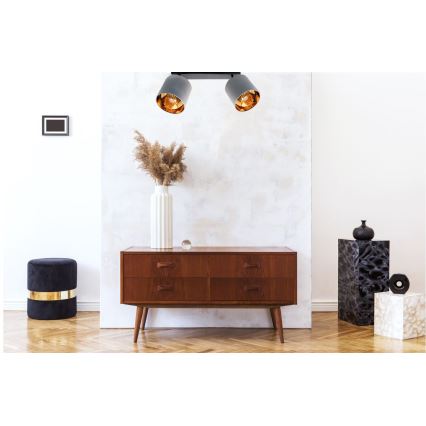 Bodové svítidlo SOFIA 2xE27/60W/230V šedá