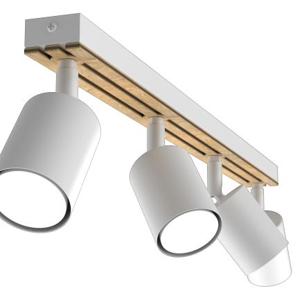 Bodové svítidlo TERRA 4xGU10/8W/230V bílá/dub