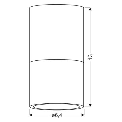 Bodové svítidlo TUBA 1xGU10/15W/230V šedá/bílá