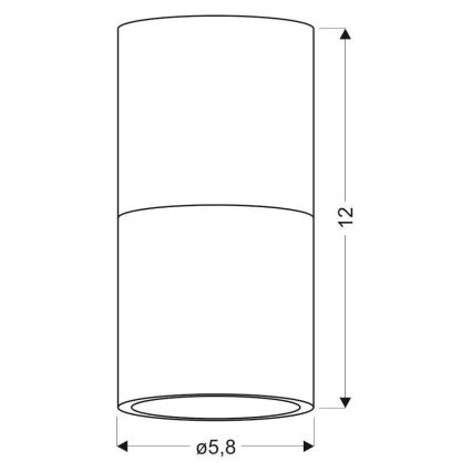 Bodové svítidlo TUBA 1xGU10/50W/230V bílá/růžová