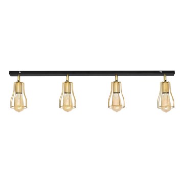 Bodové svítidlo TUBE 4xE27/15W/230V zlatá/černá