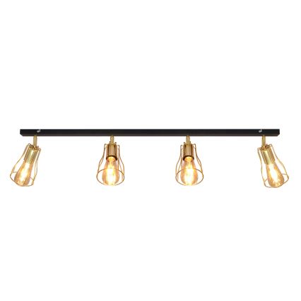 Bodové svítidlo TUBE 4xE27/15W/230V zlatá/černá