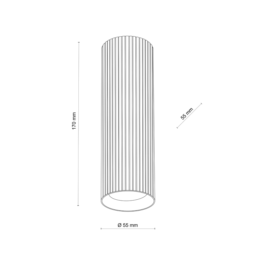 Bodové svítidlo TUNE M 1xGU10/10W/230V 17 cm hnědá
