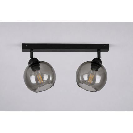 Bodové svítidlo UNO 2xE27/60W/230V černá