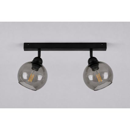 Bodové svítidlo UNO 2xE27/60W/230V černá